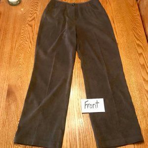 "J. Jill" Brown dress trouser, EUC, size 10
